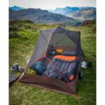 ROCK FRONT 350 Pro Ultralight sleeping system in a mesh tent