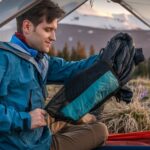 ROCK FRONT Stuff Sack emerald photo in tent