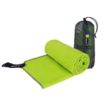 ROCK FRONT packaple hiking towel photo green