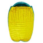 Sleeping bag ROCK FRONT 1000 3D turquoise-mustard blanket - photo