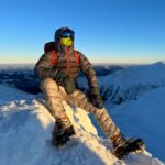 Men's down pants ROCK FRONT Fast&Light Winter gray - photo