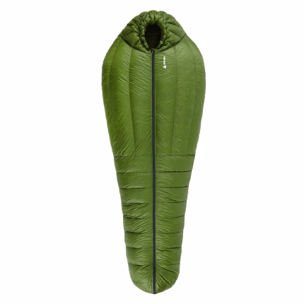 Winter down sleeping bag ROCK FRONT 800 3D Khaki with mustard - photo