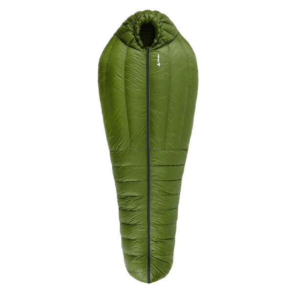 Winter down sleeping bag ROCK FRONT 800 3D Khaki with mustard - photo