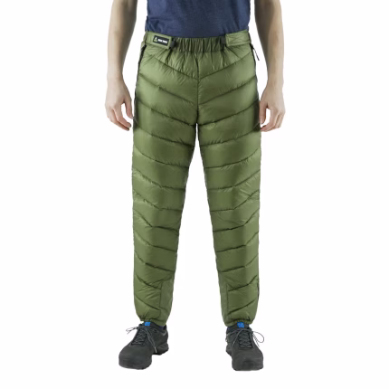 ROCK FRONT Fast&Light winter down insulated full zip backpacking pants