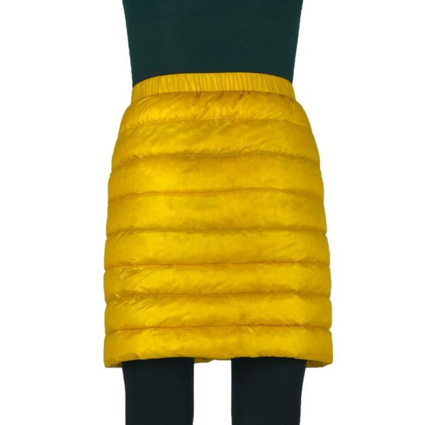 Warm yellow winter skirt ROCK FRONT