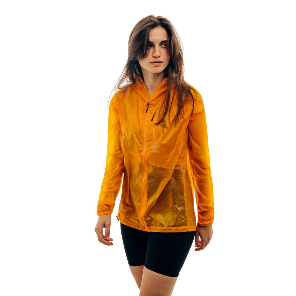 rock front air lite women's ultralight running winbreaker jacket - yellow ROCK FRONT Air Lite women's ultralight windbreaker for running