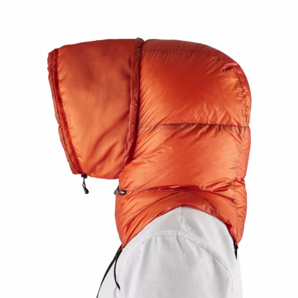 Backpacking down hood for winter ROCK FRONT Snorkel Balaclava Apex breathing tube