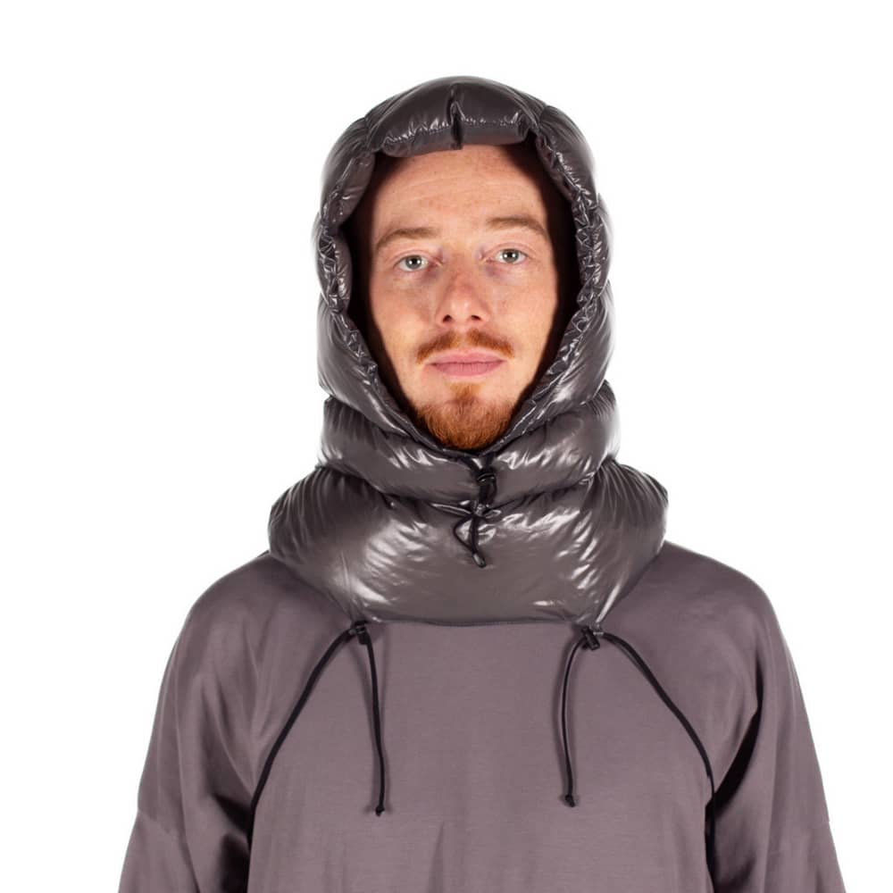 Levitate x ROCK FRONT Multiquilt down hood Levitate x ROCK FRONT Multiquilt down hood