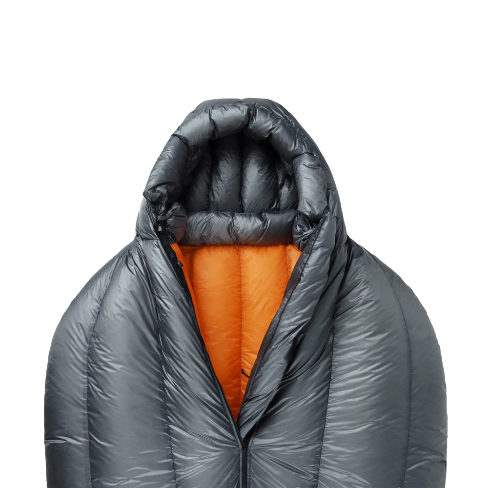 ROCK FRONT 650 Ultralight down sleeping bag collar